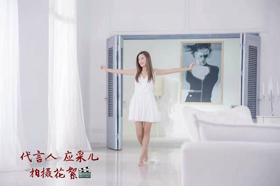 微女神洗发水代言人应采儿广告拍摄花絮